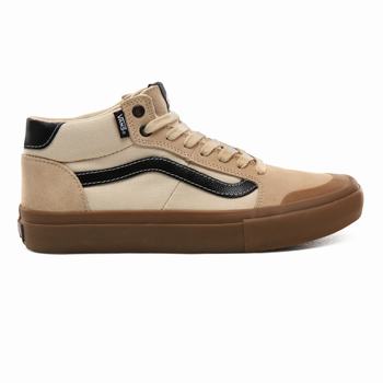 Damske Kotnikove Tenisky Vans Ty Morrow Style 112 Mid Pro Macadamia/Gum VA07HPCML